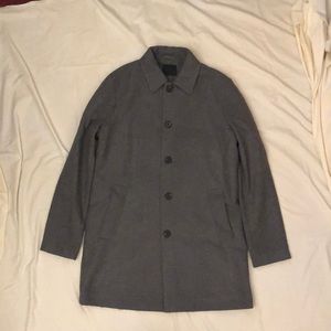 ASOS Gray Wool Overcoat Mens Medium